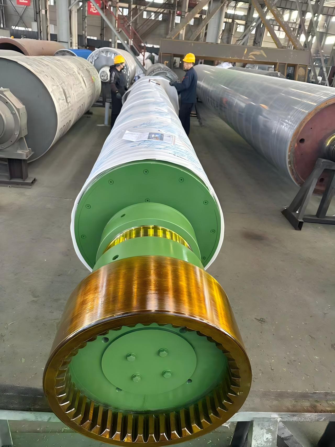 Finished paper machine roll
